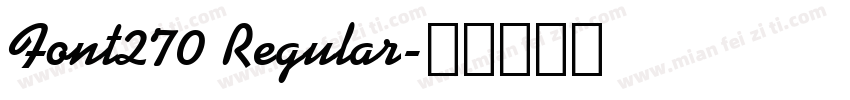 Font270 Regular字体转换